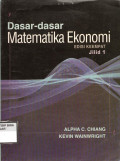 Dasar-dasar Matematika Ekonomi Edisi Keempat julid 1
